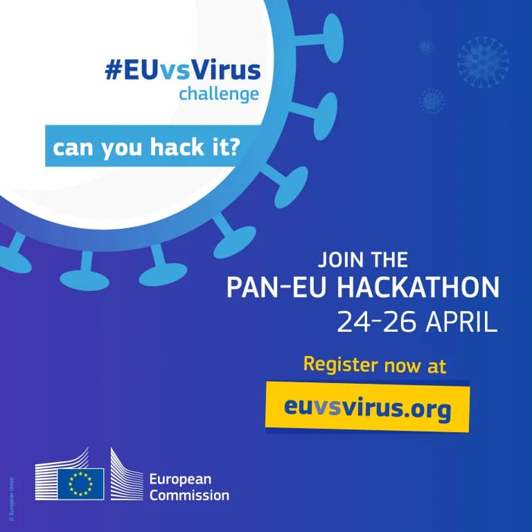 Cartaz do EU Hackathon.